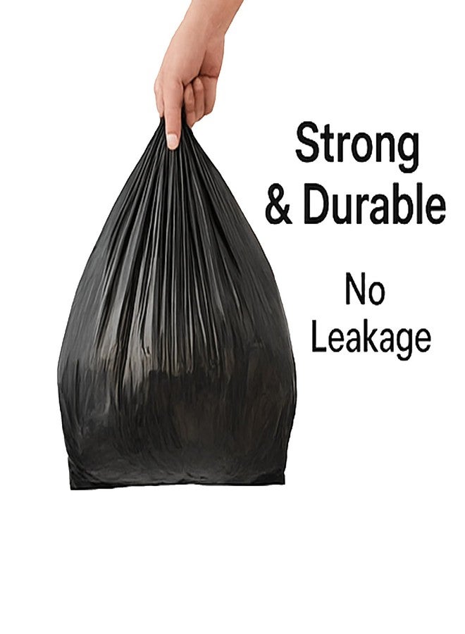 Flere Dustbin Bags for Home, Kitchen & Office | Garbage Bags 100 Pcs Pack | Black Disposable Poly Bags for Wet & Dry Waste (Size: 16x20 Inch, Fits 10L Bins) (Pack of 1) - Image 4